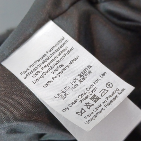 DKNY Hooded Faux Fur Coat NWT. HOST PICK!! - Picture 10 of 14